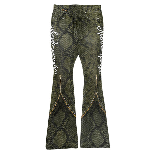Femme Python Denim Noir