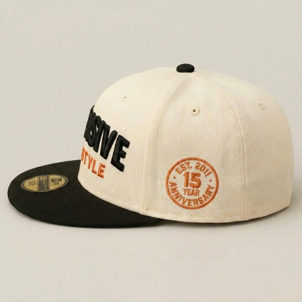 CREAM AND BLACK SNAPBACK