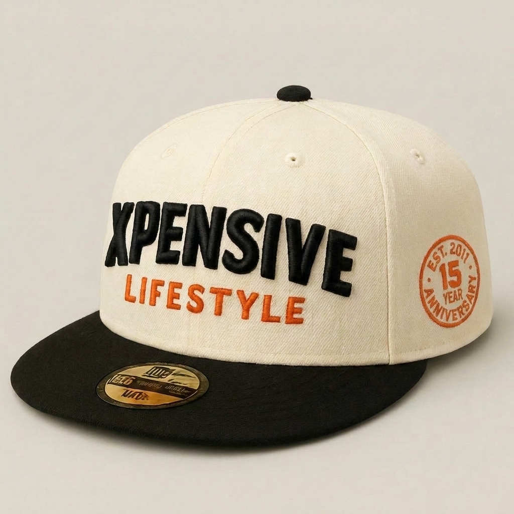 CREAM AND BLACK SNAPBACK